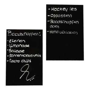 Magnetische post-its 20x30 cm zwart