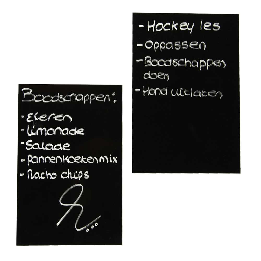 Magnetische post-its 20x30 cm zwart