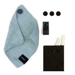 Set schrijven en schoonmaken black