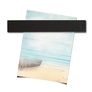 Magneetstrip LEER 20 cm ZWART