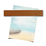 Magneetstrip LEER 20 cm COGNAC