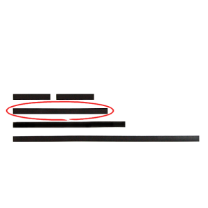 magneetstrip leer 50-60-100 cm zwart (1) - 50 cm