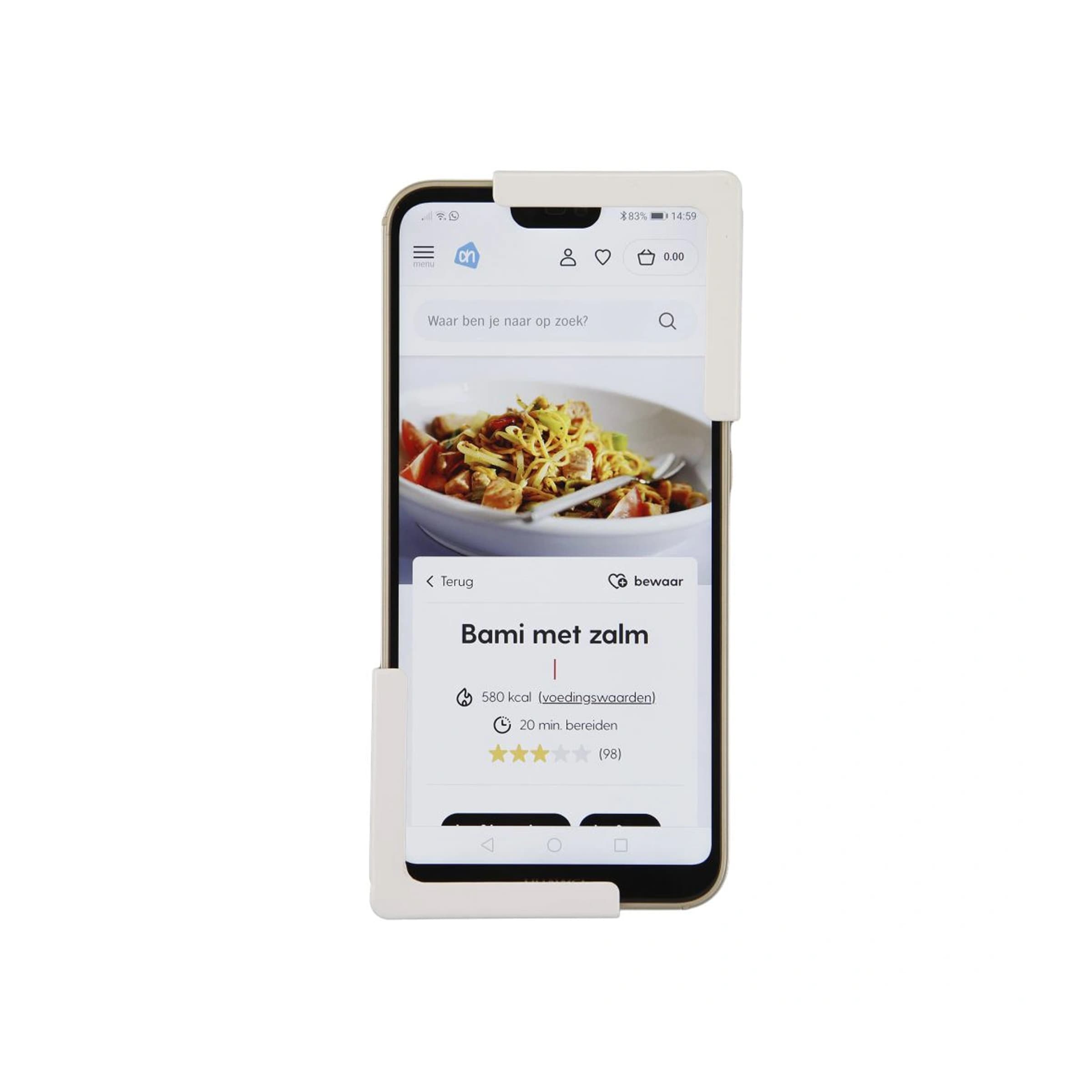 Magnetische telefoonhouder wit