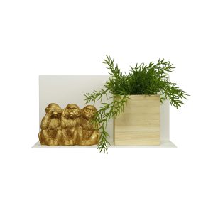 Magnetische wandplank wit medium