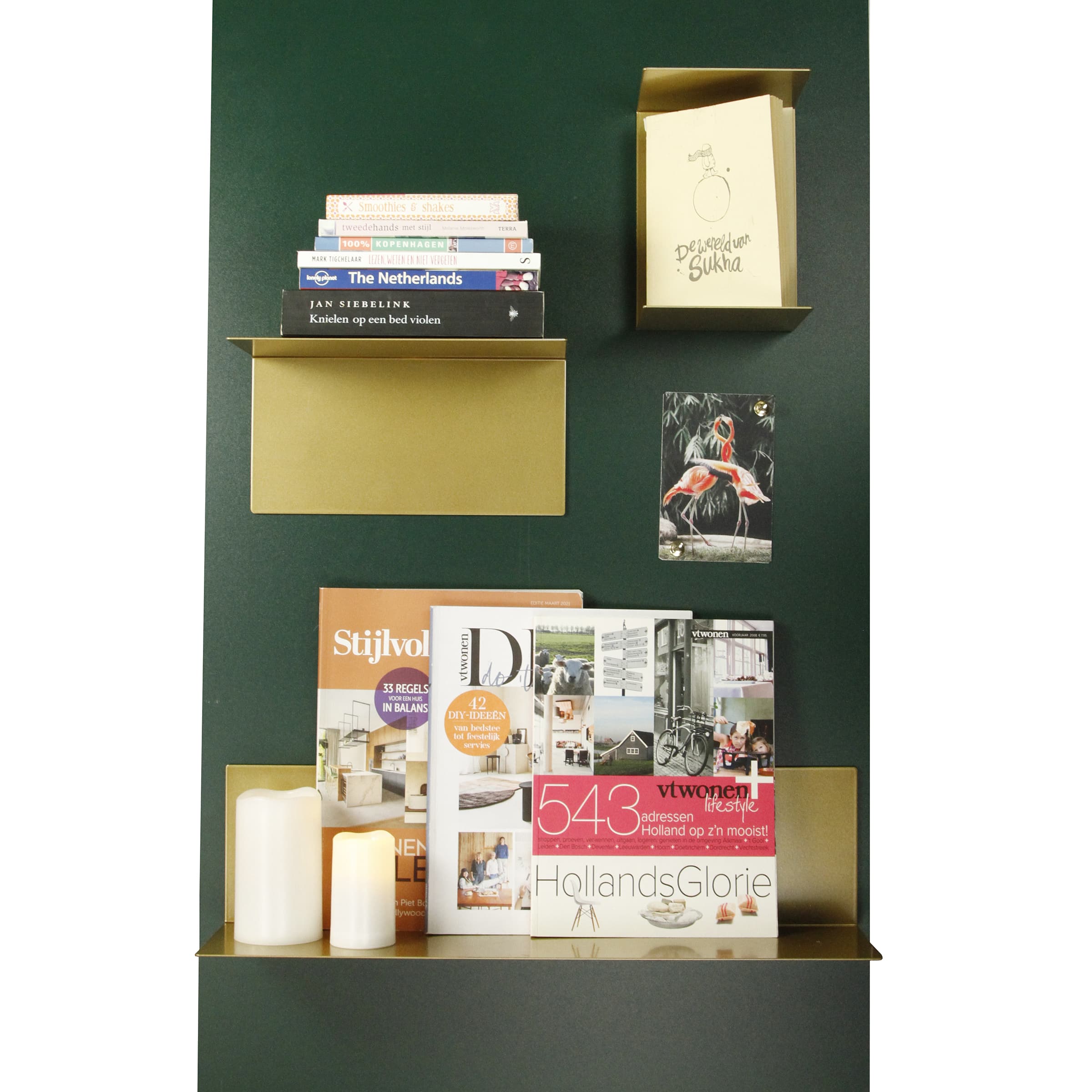 Magnetische wandplank goud large - Afbeelding 3