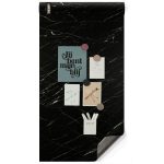 Magnetisch designbehang - luxe marmer zwart