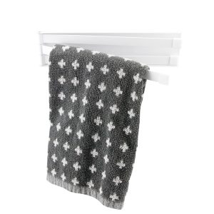 Magnetische handdoekhouder wit