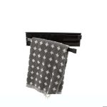 Magnetische handdoekhouder zwart
