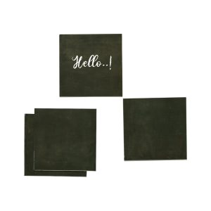 Magnetische post-its 9x9 cm zwart
