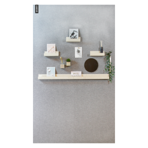 Magnetische designwand vilt grijs - 4 bordpanelen