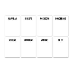 Weekplanner wit 10x15 cm (8)