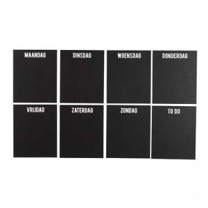 Weekplanner zwart 10x15 cm (8)