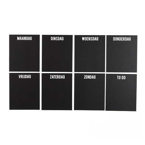 Weekplanner zwart 10x15 cm (8)