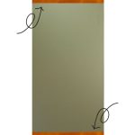 Lijst leer cognac magnetisch (2)