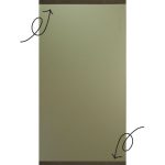 Lijst leer zwart magnetisch (2)