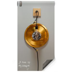 Magnetisch krijtbehang - luxe groengrijs