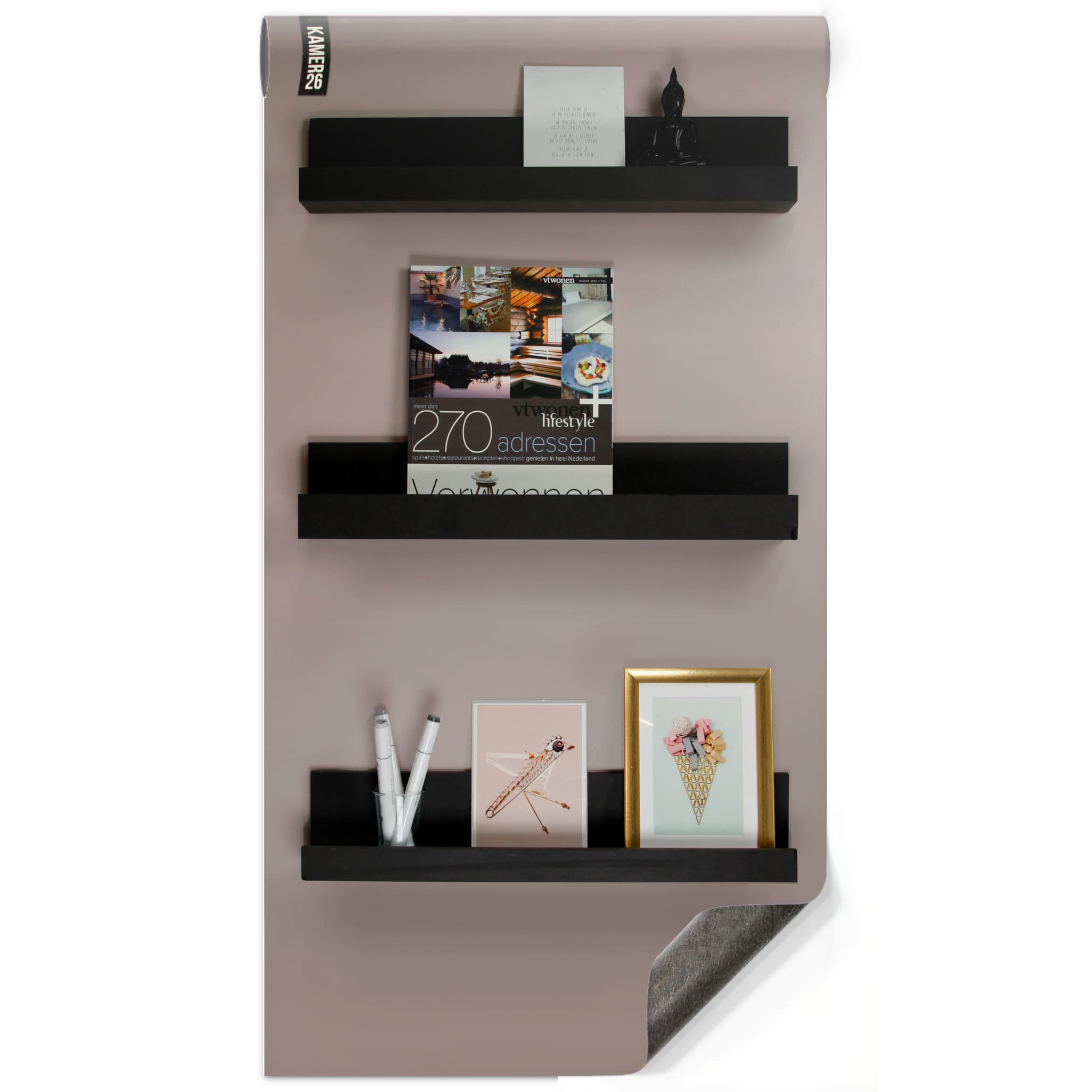 Magnetisch krijtbehang - luxe heartwood - Afbeelding 3