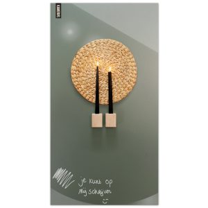 Magnetisch whiteboard - olijfgroen