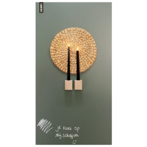 Magnetisch krijtbord - olijfgroen