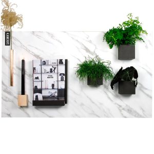 Design magneetbord - wit marmer
