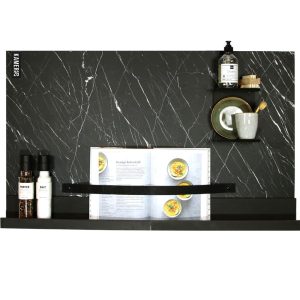 Design magneetbord - zwart marmer