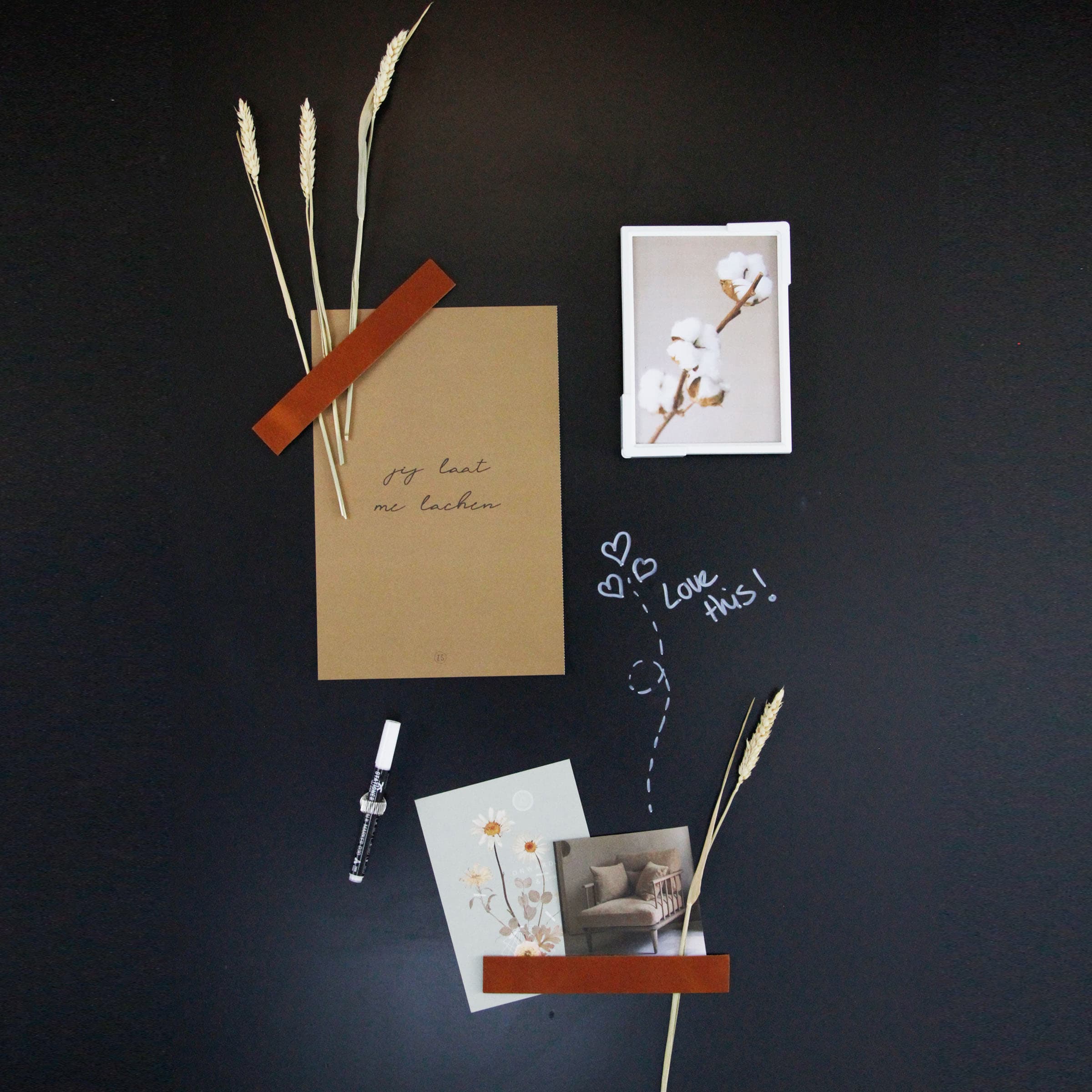 Starters kit - magneetbehang zwart met accessoires - Afbeelding 4