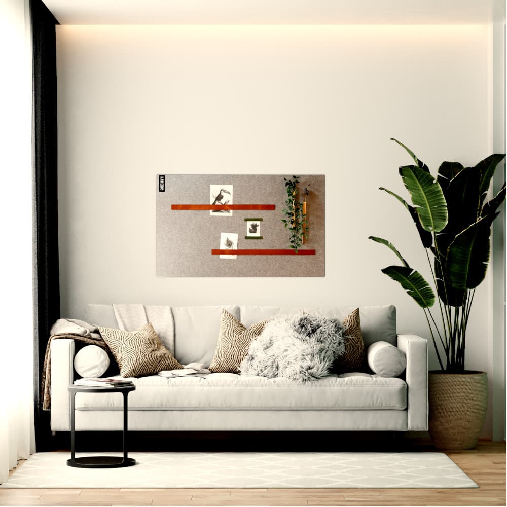 Design magneetbord - vilt grijs - Afbeelding 2
